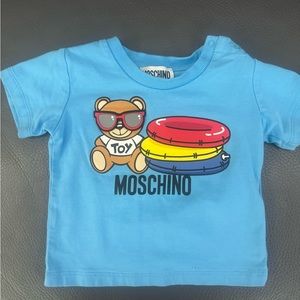 Used Moschino Blue Baby Boy Tshirt 3-6m